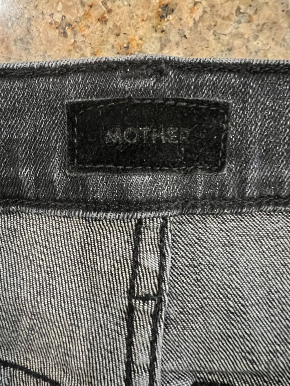 MOTHER The Hustler Ankle Fray Jeans Nightowl Gray High Rise Bootcut Raw Hem 27 - Picture 10 of 13